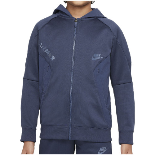 Vêtements Enfant Sweats Nike AIR MAX FZ Bleu