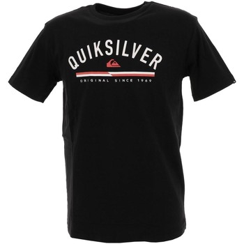 Vêtements Homme T-shirts polo manches courtes Quiksilver Retro line flaxton blk tee Noir