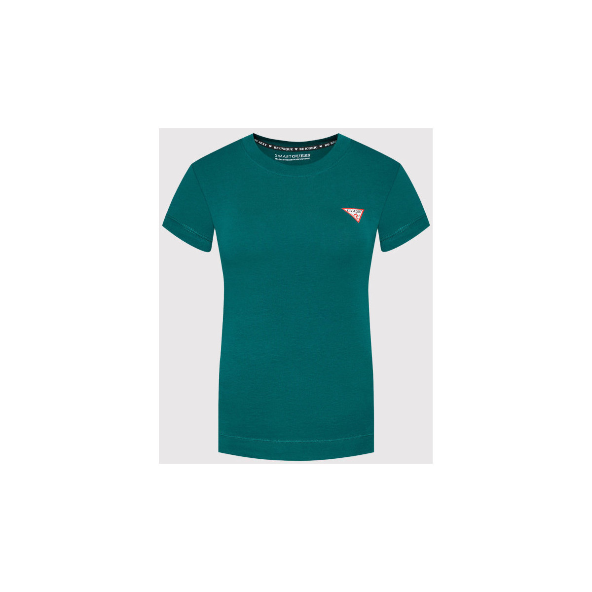 Vêtements Femme T-shirts manches courtes Guess - Tee-shirt - vert Vert