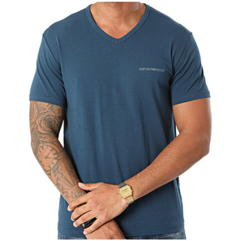 Vêtements Homme T-shirts & Polos Ea7 Emporio Armani Kleidung Lot de 2 Bleu