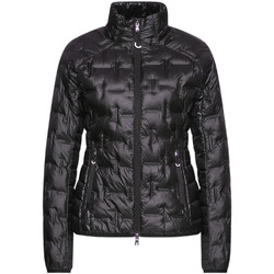 Vêtements Femme Doudounes Giorgio Armani printed textured zip-up lightweight jacket Doudoune EA7 Noir