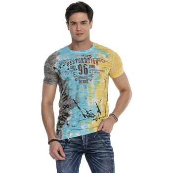 Vêtements Homme T-shirts manches courtes Cipo And Baxx T-Shirt  pour Homme - CT619 Bleu