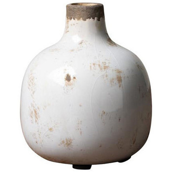 Maison & Déco Set de table Chehoma Vase céramique blanc 13x11cm Blanc