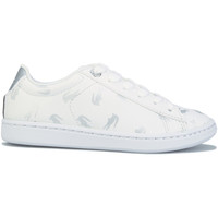 Chaussures Fille Baskets basses Lacoste Baskets Carnaby Evo blanc argenté