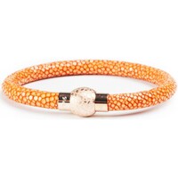 Montres & Bijoux Bracelets Black And Gold Orange stingray orange