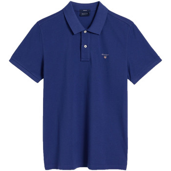 Vêtements Homme Polos manches courtes Gant Short-sleeved polo shirts Bleu