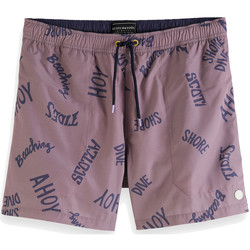 Vêtements Homme Maillots / Shorts de bain Scotch & Soda Trunks / Swim shorts rouge foncé