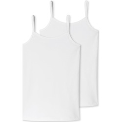 Vêtements Fille Débardeurs / T-shirts sans manche Schiesser Tops / Sleeveless T-shirts Multicolour blanc