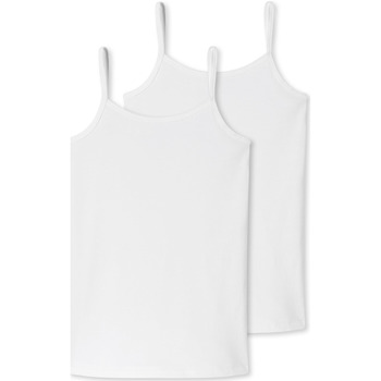 Vêtements Fille Débardeurs / T-shirts sans manche Schiesser Tops / Sleeveless T-shirts Multicolour blanc