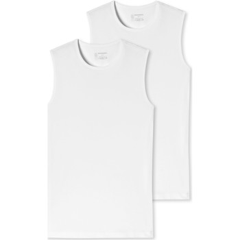 Vêtements Homme Débardeurs / T-shirts sans manche Schiesser Short-sleeved t-shirts blanc