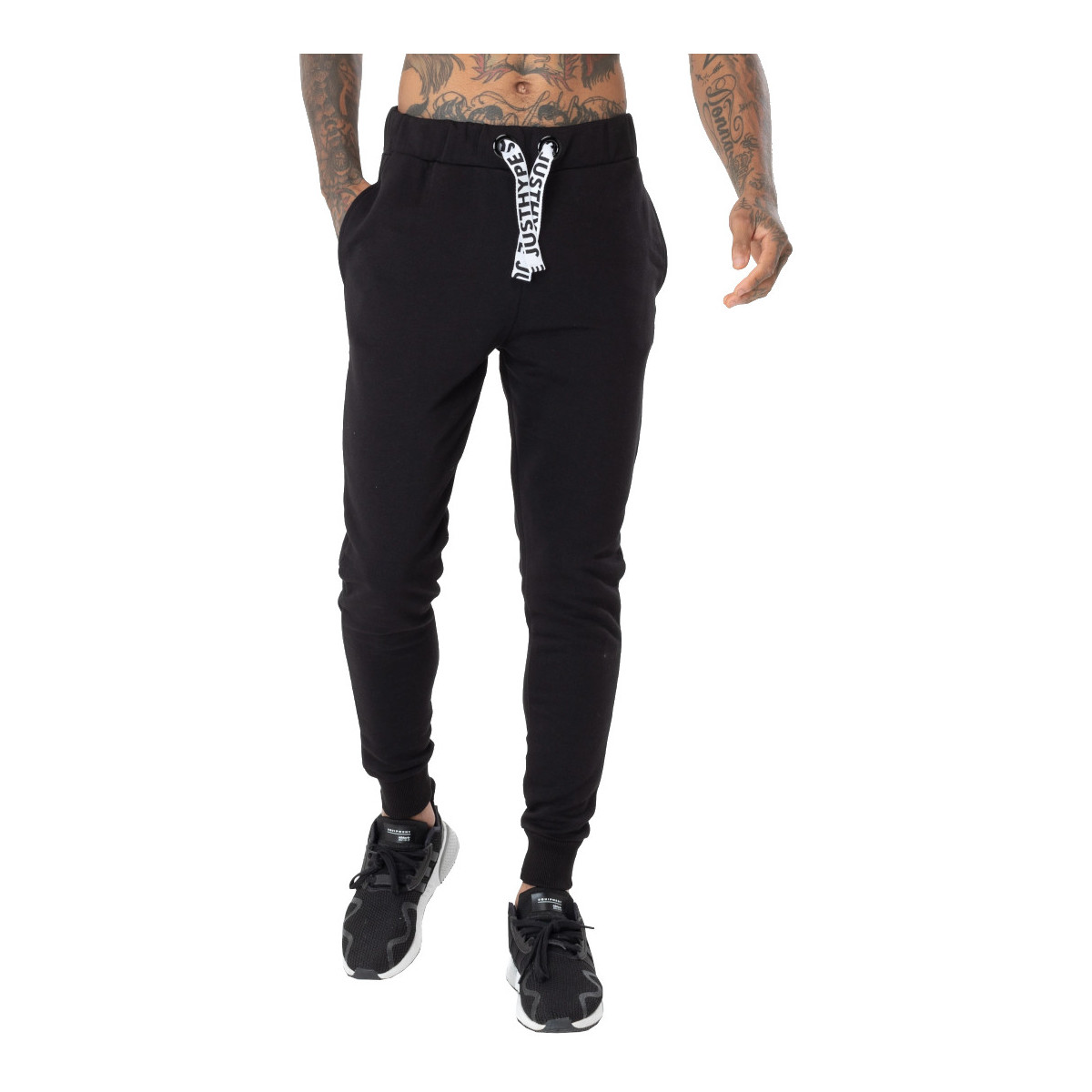 Vêtements Homme Pantalons de survêtement Justhype Ltd Drawcord Joggers Noir