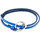 Linge de maison Bracelets Anchor & Crew Bracelet Ancre Ketch Argenté Et Cuir Plat Bleu