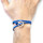 Linge de maison Bracelets Anchor & Crew Bracelet Ancre Ketch Argenté Et Cuir Plat Bleu