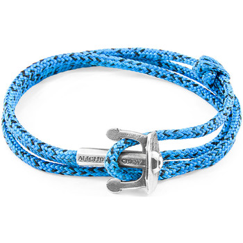 Montres & Bijoux Homme Bracelets Anchor & Crew Bracelet Ancre Union Argenté Et Corde blue