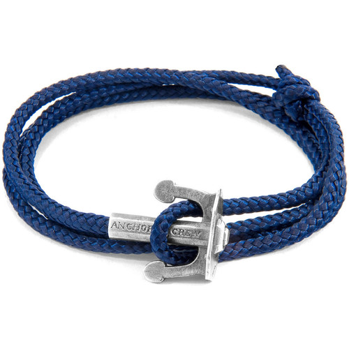 Montres & Bijoux Homme Bracelets Calvin Klein Jea Bracelet Ancre Union Argent Et Corde Bleu