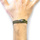 Montres & Bijoux Homme Bracelets Anchor & Crew Bracelet Dundee Argent Et Corde Vert