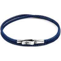 Montres & Bijoux Homme Bracelets Anchor & Crew Bracelet Liverpool Argent Et Corde navy blue