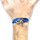 Montres & Bijoux Homme Bracelets Anchor & Crew Bracelet Ancre Clyde Argent Et Cuir Plat Bleu