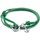 Montres & Bijoux Homme Bracelets Anchor & Crew Bracelet Ancre Clyde Argent Et Cuir Plat green