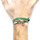 Montres & Bijoux Homme Bracelets Anchor & Crew Bracelet Ancre Clyde Argent Et Cuir Plat Vert