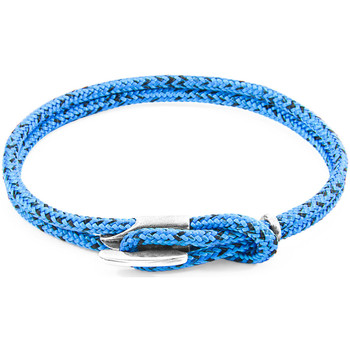 Montres & Bijoux Homme Bracelets Anchor & Crew Bracelet Padstow Argent Et Corde blue