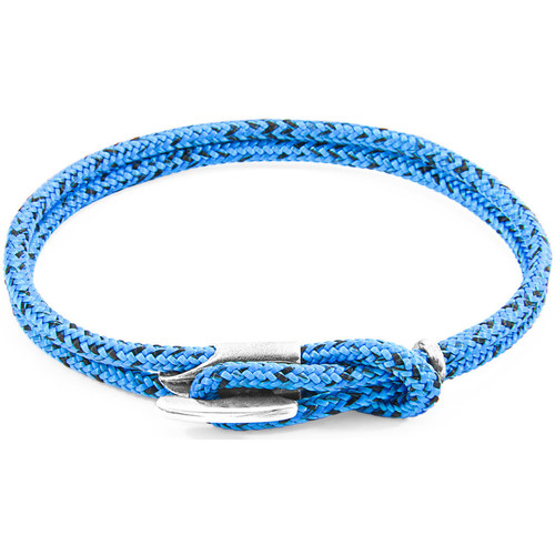 Montres & Bijoux Homme Bracelets Anchor & Crew Bracelet Malawi Argent Et Corde Bleu