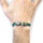Montres & Bijoux Homme Bracelets Anchor & Crew Bracelet Ancre Delta Argent Et Cuir Plat Vert