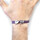 Montres & Bijoux Homme Bracelets Anchor & Crew Bracelet Ancre Delta Argent Et Cuir Plat Violet