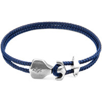 Montres & Bijoux Homme Bracelets Anchor & Crew Bracelet Ancre Delta Argenté Et Corde navy blue
