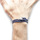 Montres & Bijoux Homme Bracelets Anchor & Crew Bracelet Dundee Argent Et Cuir Tressé Bleu