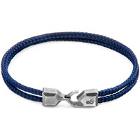 Montres & Bijoux Homme Bracelets Anchor & Crew Bracelet Cromer Argent Et Corde navy blue