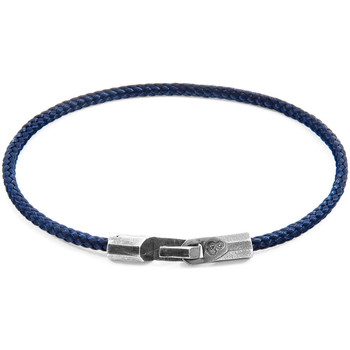 Montres & Bijoux Homme Bracelets Anchor & Crew Bracelet Talbot Argent Et Corde navy blue