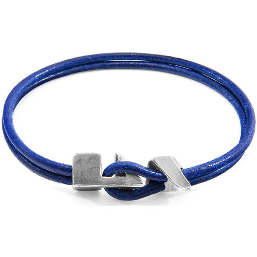 Montres & Bijoux Homme Bracelets Anchor & Crew Parures de lit Cuir Rond Bleu