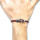 Montres & Bijoux Homme Bracelets Anchor & Crew Bracelet Brixham Argent Et Cuir Rond Rouge