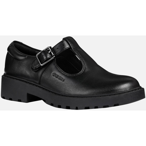Chaussures Fille Geox JR CASEY noir - Chaussures Ballerines Enfant 69 