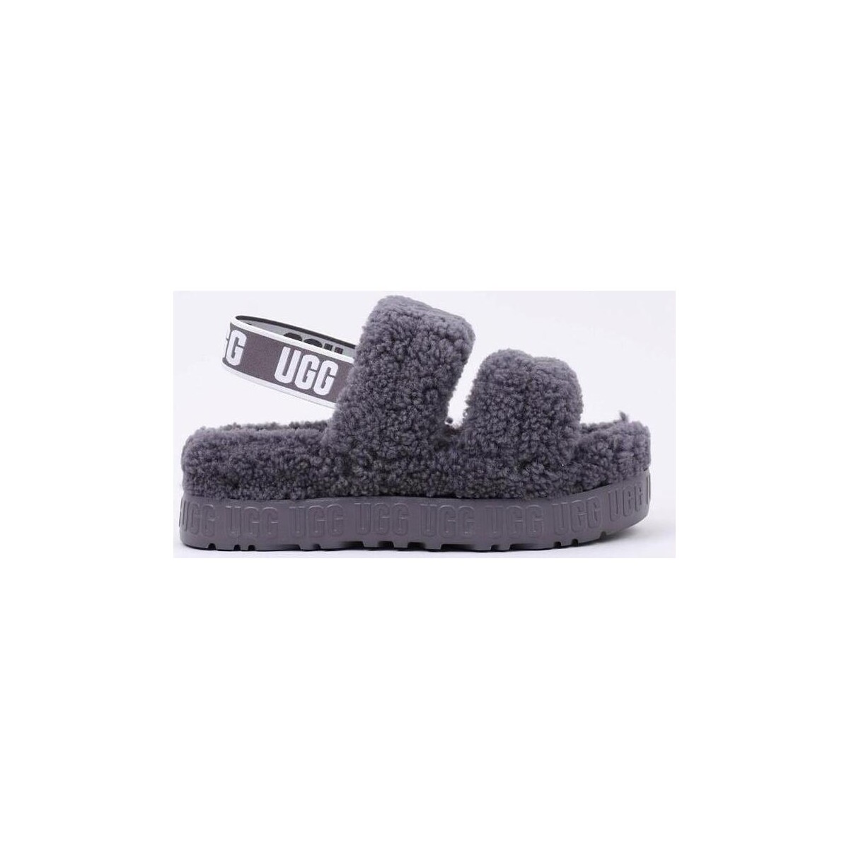 Chaussures Femme Chaussons UGG OH FLUFFITA Gris