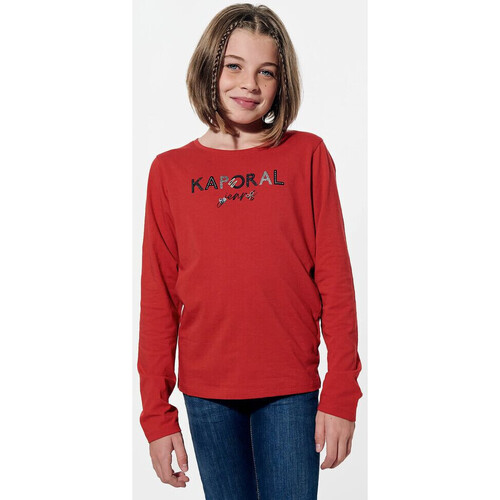 Vêtements Fille T-shirts & Polos Kaporal Junior - Tee shirt - rouge Autres