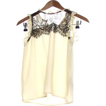 Vêtements Femme Trendyol Polka Print Midi Dress With High Neck And Sheer Hem Detail Zara débardeur  34 - T0 - XS Beige Beige