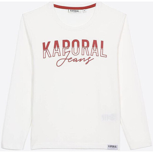 Vêtements Garçon T-shirts & Polos Kaporal Junior - Tee shirt - blanc Blanc