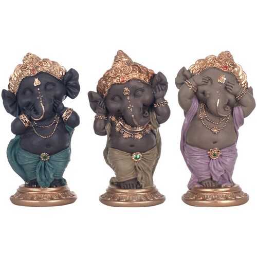 Vêtements femme à moins de 70 Statuettes et figurines Signes Grimalt Figure Ganesha 3 Unités Multicolore