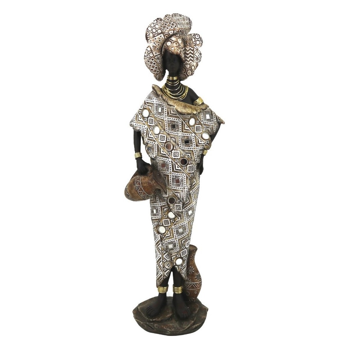 Maison & Déco Statuettes et figurines Signes Grimalt Figure Africaine Doré