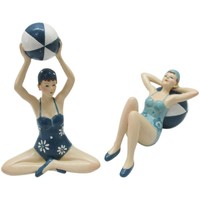 Maison & Déco Statuettes et figurines Signes Grimalt Figure Fille Assise 2 Unités Azul