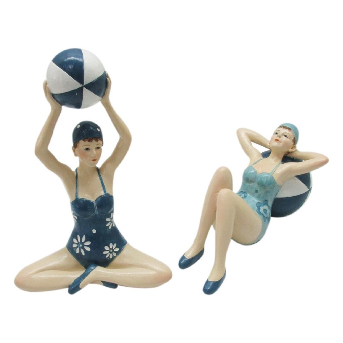 Maison & Déco Statuettes et figurines Signes Grimalt Figure Fille Assise 2 Unités Bleu