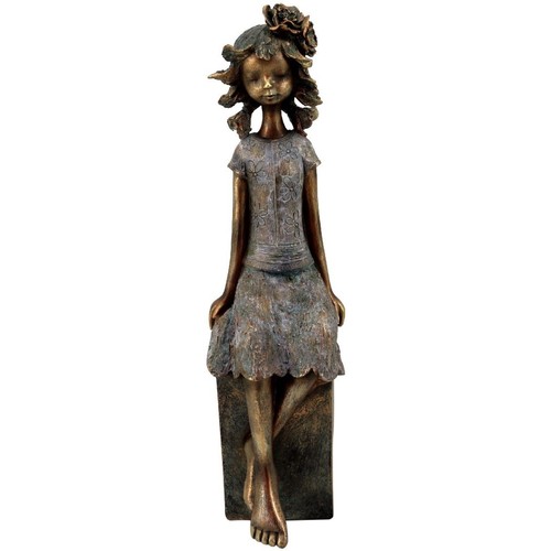 Tri par pertinence Statuettes et figurines Signes Grimalt Figure Fille Assise Gris