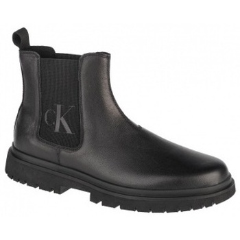 Chaussures Homme Boots Calvin Klein Jeans Lug Mid Chelsea Boot Noir