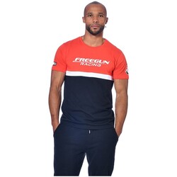 Vêtements Homme T-shirts Leon manches courtes Freegun T-shirt homme Collection Racing Rouge