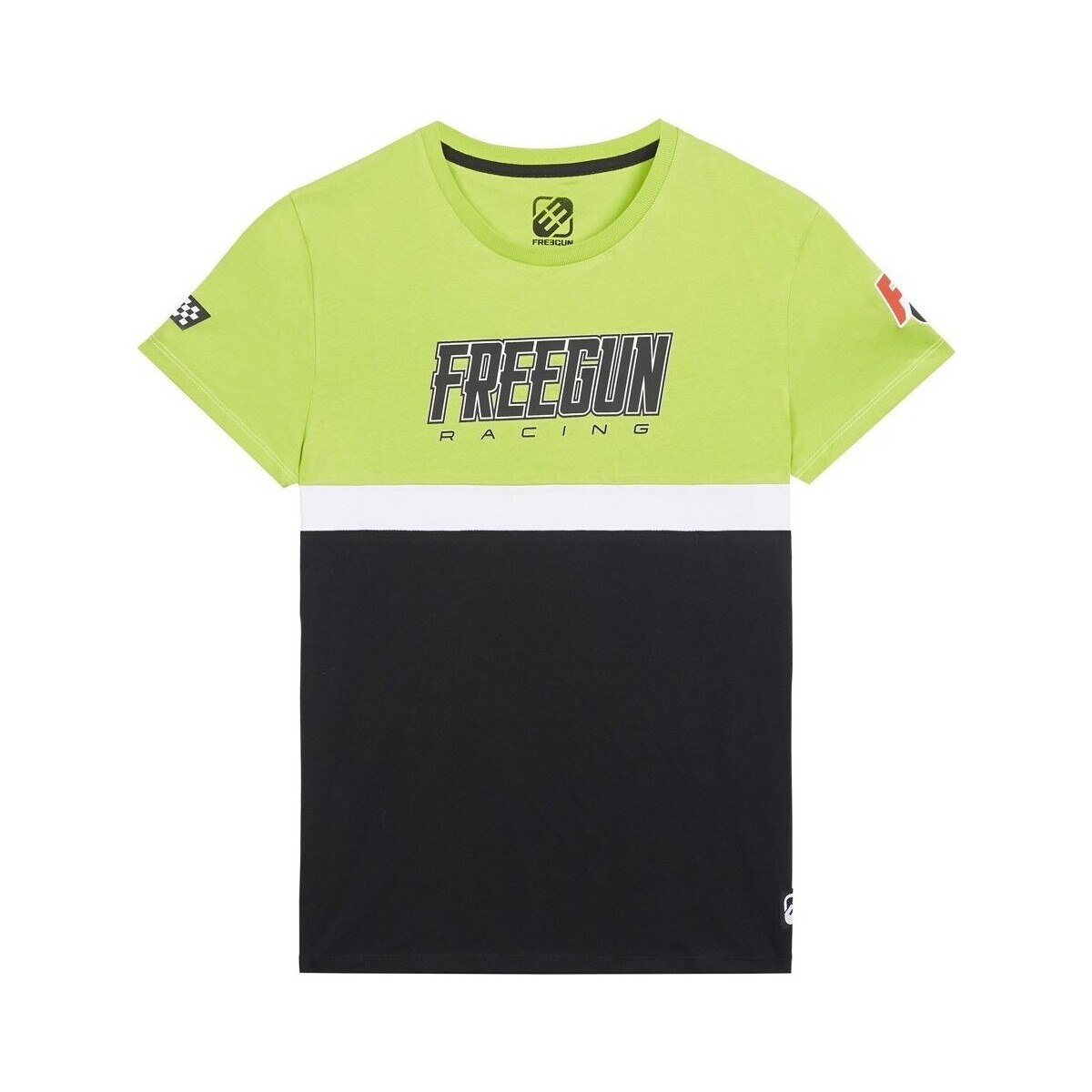 Vêtements Homme T-shirts manches courtes Freegun T-shirt homme Collection Racing Vert