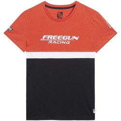 Vêtements Garçon T-shirts Leon manches courtes Freegun T-shirt garçon Collection Racing Rouge