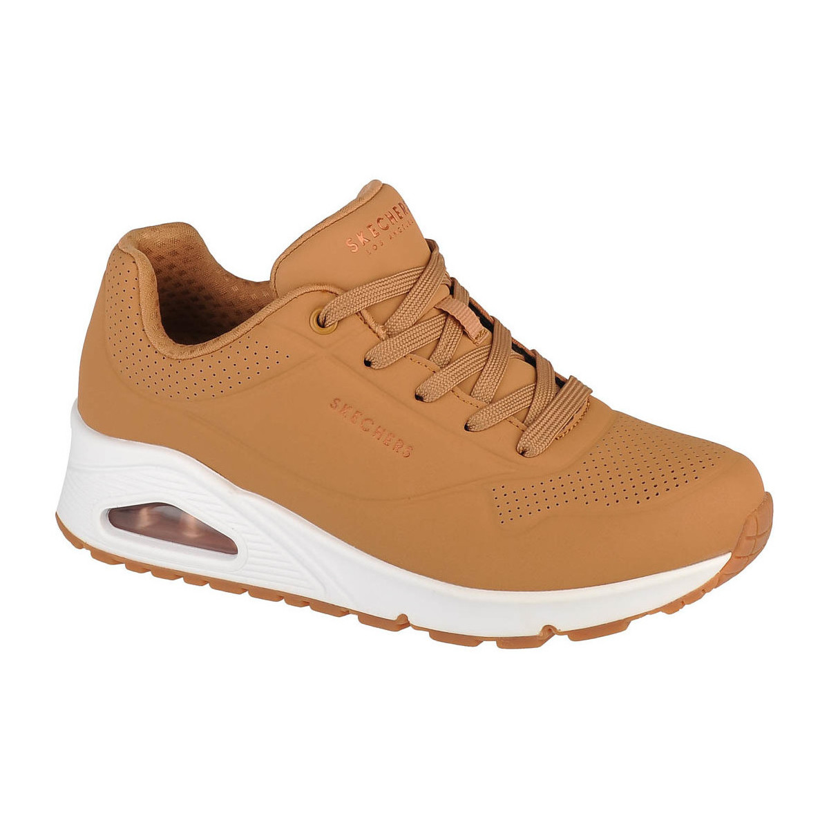 Chaussures Femme Baskets basses Skechers Uno-Stand on Air Marron