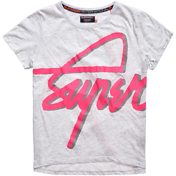Femme Superdry G10004XO Gris - Vêtements T-shirts manches courtes Femme 33 
